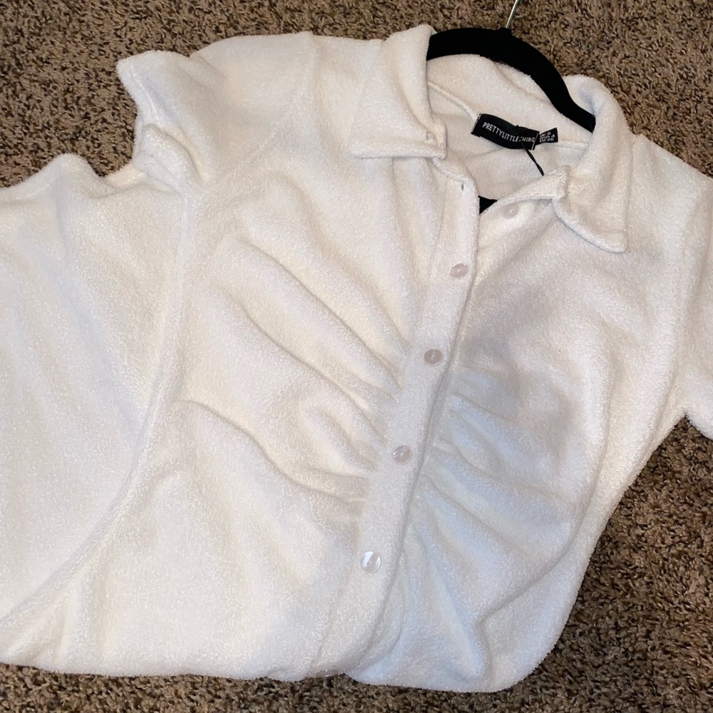 button down bodycon mini dress - Picture 3 of 4